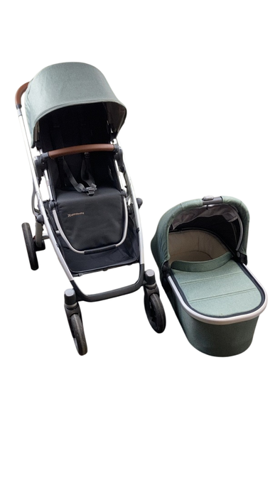 Shop UPPAbaby VISTA V2 Stroller, 2019, Emmett (Green Melange) at Goodbuygears