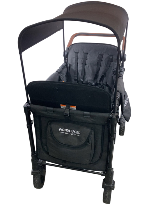 Shop Wonderfold W4 Luxe Quad Stroller Wagon, 2021, Charcoal Grey with Black Frame at Goodbuygears