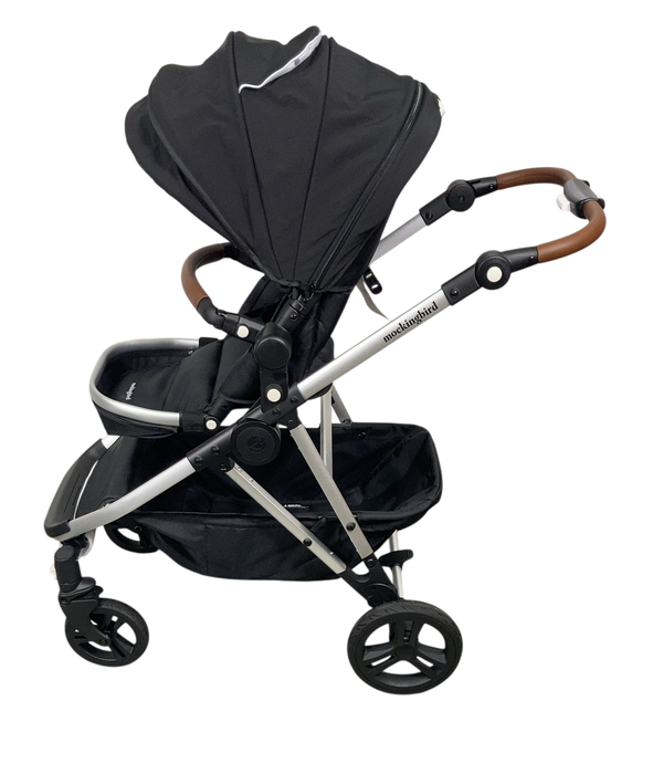Shop Mockingbird Single to Double 2.0 Stroller, 2025, Black, Silver With Penny Leather, Watercolor Drops at Goodbuygears
