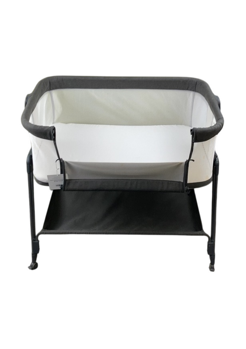 Shop Baby Joy Easy Folding Portable Baby Crib with 7 Adjustable Heights, Black at Goodbuygears