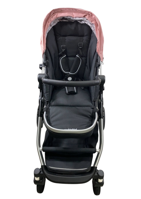 Shop Mockingbird Single to Double 2.0 Stroller, Bloom, Watercolor Drops, Silver With Black Leather, 2024 at Goodbuygears