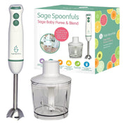 Shop Sage Spoonfuls 2-in-1 Baby Food Maker Immersion Blender, White at Goodbuygears