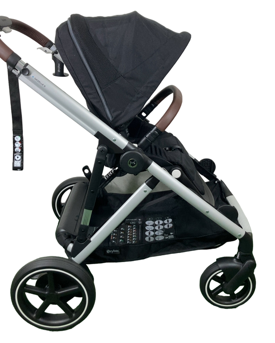 Shop Cybex e-Gazelle S Stroller, 2024, Black, Moon Black at Goodbuygears