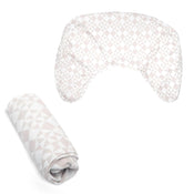 Shop Boppy Organic Nursing and Infant Support Pillow Slipcover, Beige Checkered Quilt at Goodbuygears