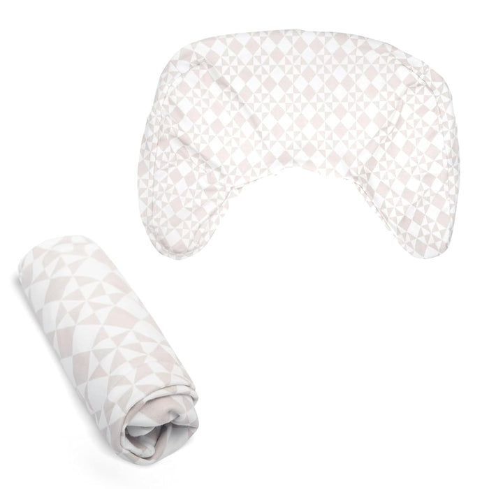 Shop Boppy Organic Nursing and Infant Support Pillow Slipcover, Beige Checkered Quilt at Goodbuygears