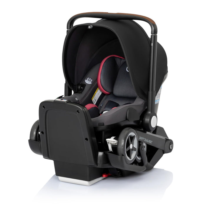 Evenflo Shyft Dual Ride Infant Car Seat Stroller Combo, 2024, Sylva Pink