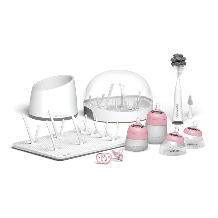 Shop Nanobébé Ultimate Newborn Baby Bottle Feeding Set, Pink at Goodbuygears