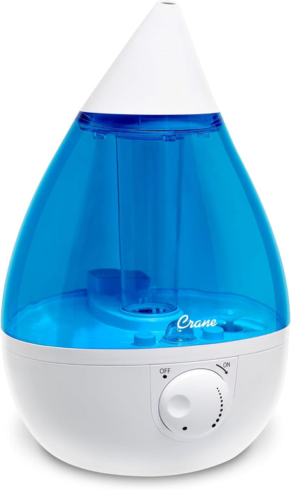 Crane Ultrasonic Cool Mist Humidifier, Blue