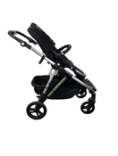 Shop Mockingbird Single to Double 2.0 Stroller, 2024, Silver with Black Leather, Windowpane, Black at Goodbuygears