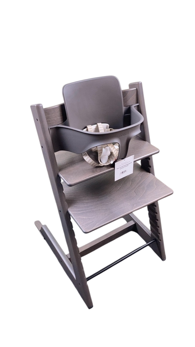 Shop Stokke Tripp Trapp High Chair With Baby Set, 1, Hazy Grey at Goodbuygears
