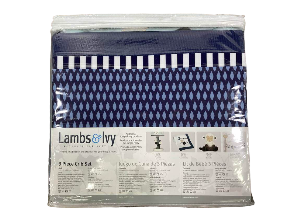 Shop Lambs & Ivy 3 Piece Crib Set, Jungle Party at Goodbuygears