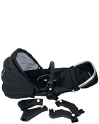 Shop Mockingbird 2nd Seat Kit with Extendable Canopy, Black, Watercolor Drops, Silver With Black Leather at Goodbuygears