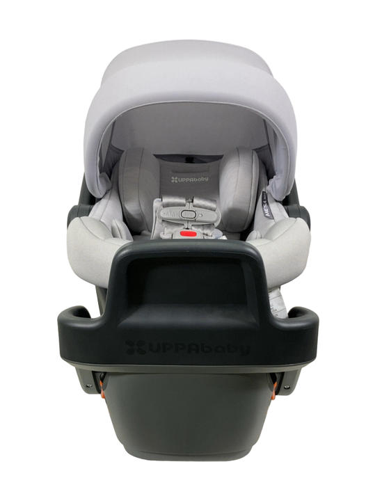 Shop UPPAbaby MESA MAX Infant Car Seat and Base, 2023, DualTech Anthony White and Grey Chenille at Goodbuygears