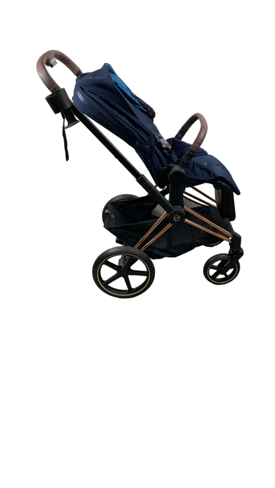 Shop Cybex PRIAM Stroller, 2022, Nautical Blue, Rosegold at Goodbuygears