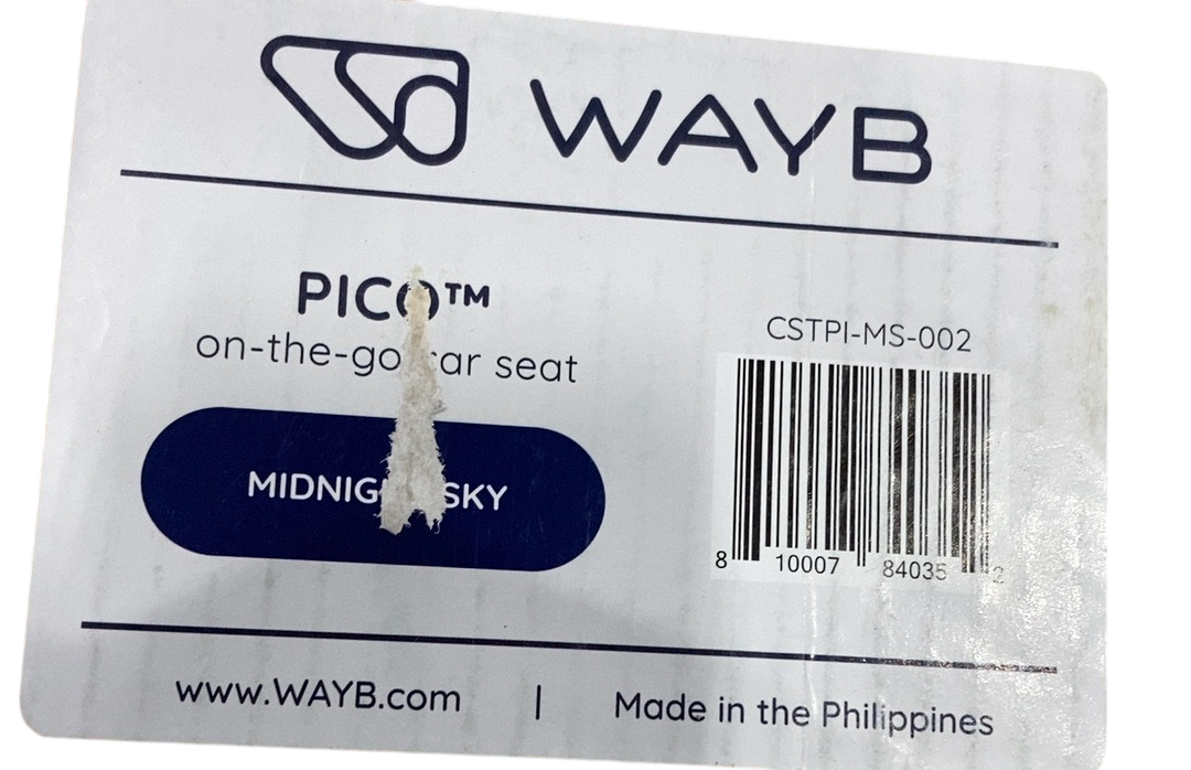 Shop WAYB Pico Portable Car Seat, 2022, Midnight Sky at Goodbuygears