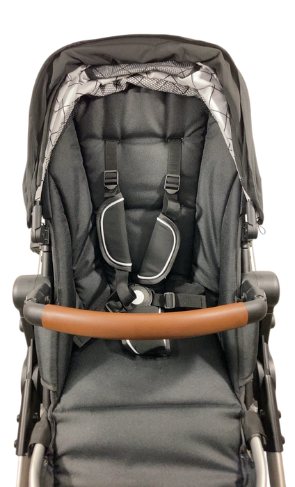 Shop Mockingbird Single to Double 2.0 Stroller, 2024, Black, Silver With Penny Leather, Windowpane at Goodbuygears