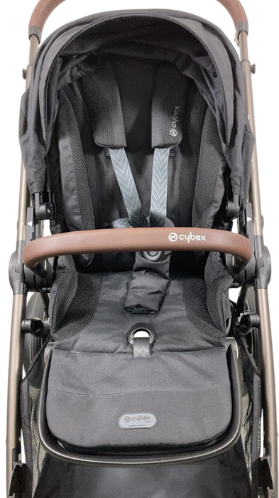 Shop Cybex Gazelle S Modular Stroller, 2024, Moon Black, Taupe Frame at Goodbuygears