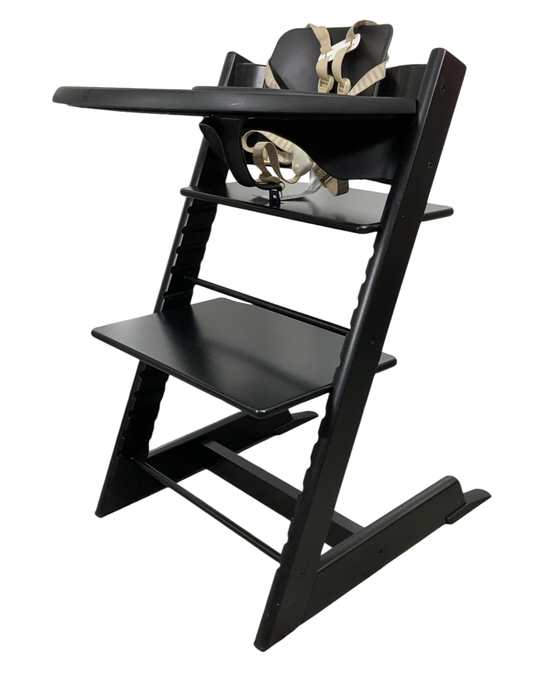 Shop Stokke Tripp Trapp Complete High Chair, Black, Dots Grey, Version 1.0 at Goodbuygears