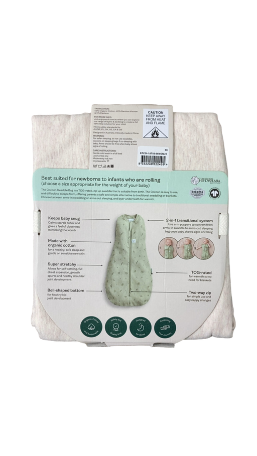 Shop ErgoPouch Cocoon Swaddle Bag, 3-6m, 1.0 TOG, Oatmeal Marle at Goodbuygears