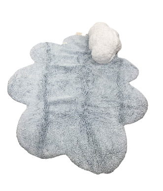 Lorena Canals Washable Rug Puffy Dream, Blue, 3’7” X 5’7”