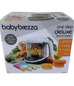 Shop Baby Brezza One Step Food Maker Deluxe, White on Black at Goodbuygears