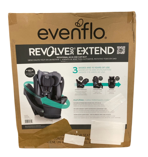 Shop Evenflo Revolve 360 Extend Rotational Convertible Car Seat, 2022, Revere Gray at Goodbuygears