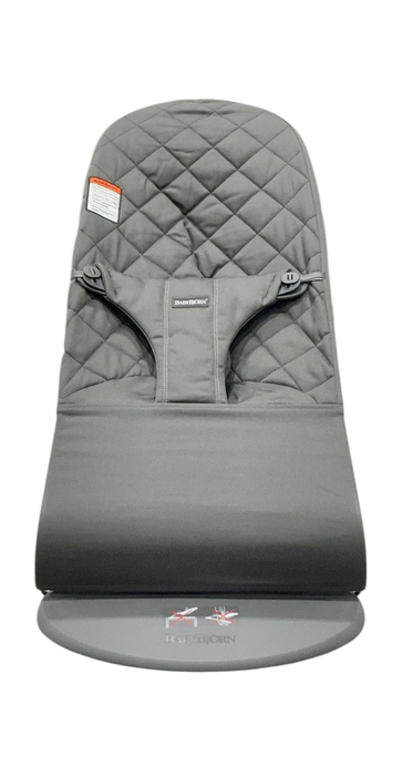 Shop BabyBjorn Bouncer Bliss Bundle With Toy Bar, Flying Friends, Dark Gray Frame, Anthracite Cotton Classic Quilt at Goodbuygears