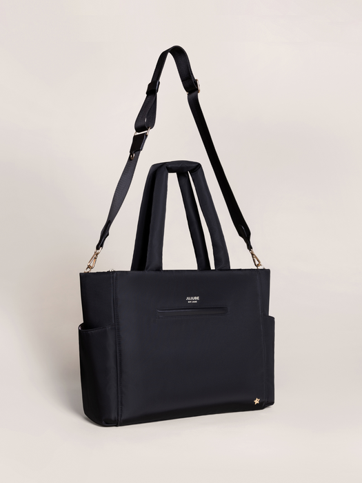 JuJuBe Utility-Strap Tote Diaper Bag, Black