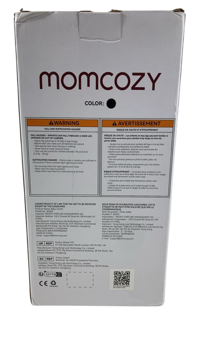 Shop Momcozy Ergonomic Lightweight Baby Carrier, Black at Goodbuygears