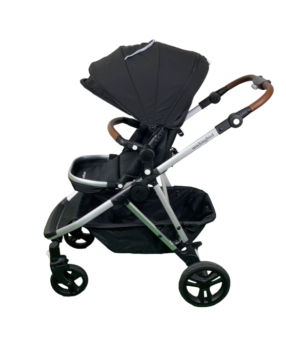 Shop Mockingbird Single to Double 2.0 Stroller, Silver with Penny Leather, Windowpane, Black, 2024 at Goodbuygears