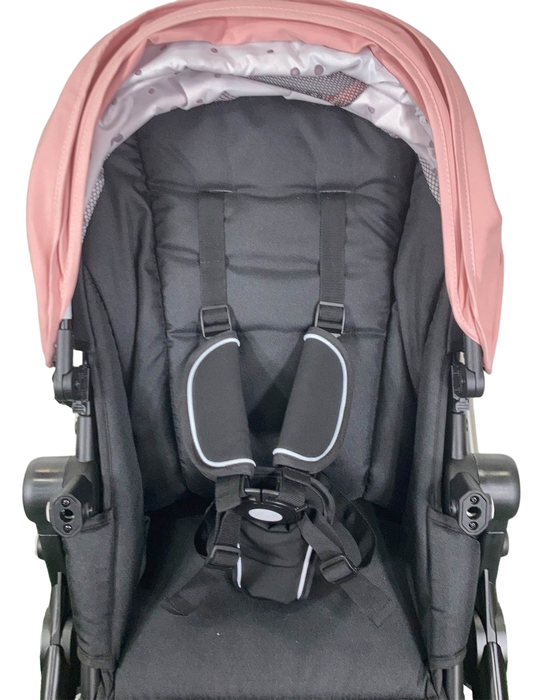 Shop Mockingbird Single to Double 2.0 Stroller, 2024, Silver with Black Leather, Watercolor Drops, Bloom at Goodbuygears