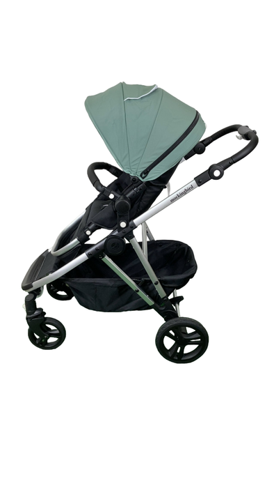Shop Mockingbird Single to Double 2.0 Stroller, 2024, Sage, Silver With Black Leather, Watercolor Drops at Goodbuygears