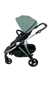 Shop Mockingbird Single to Double 2.0 Stroller, 2024, Sage, Silver With Black Leather, Watercolor Drops at Goodbuygears