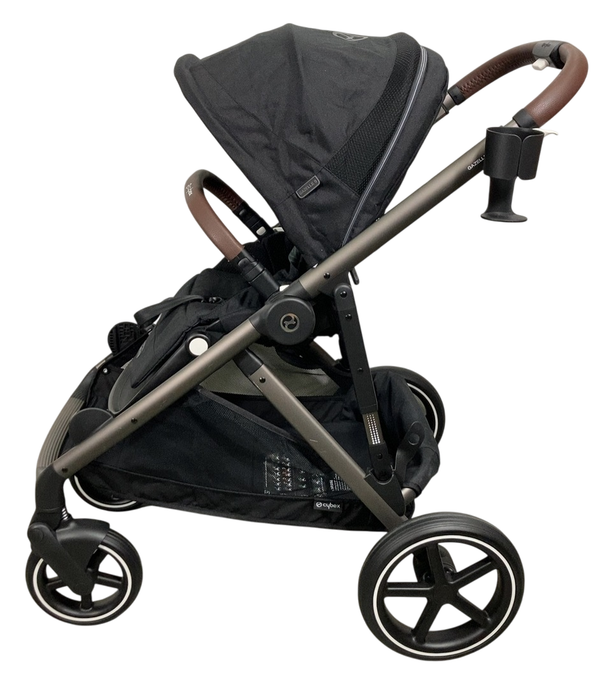Shop Cybex Gazelle S Modular Stroller, 2024, Moon Black, Taupe Frame at Goodbuygears