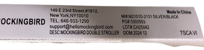 Shop Mockingbird Single to Double 2.0 Stroller, Bloom, Watercolor Drops, Silver With Black Leather, 2024 at Goodbuygears