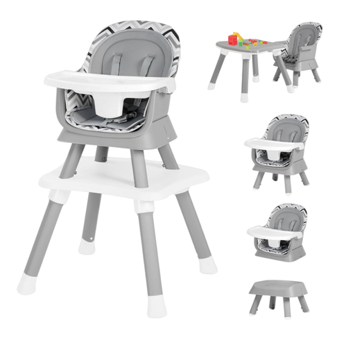 Shop Kinder King Convertible High Chair, Wavy Grain at Goodbuygears