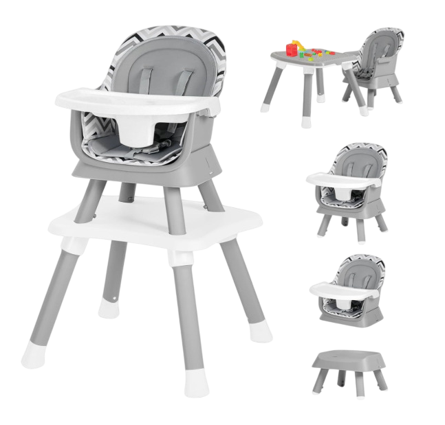 Shop Kinder King Convertible High Chair, Wavy Grain at Goodbuygears