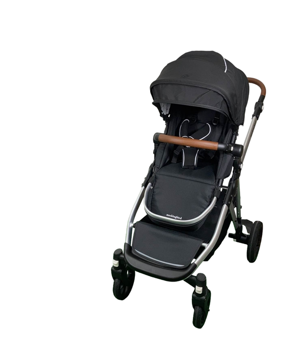 Shop Mockingbird Single to Double 2.0 Stroller, Silver with Penny Leather, Watercolor Drops, Black , 2024 at Goodbuygears