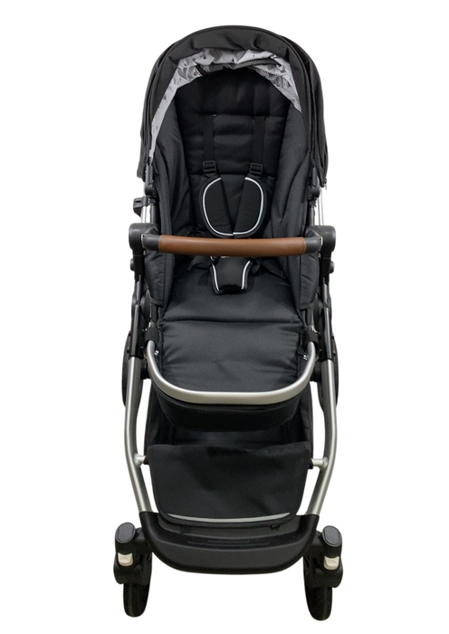 Shop Mockingbird Single to Double 2.0 Stroller, 2024, Black, Silver With Penny Leather, Watercolor Drops at Goodbuygears
