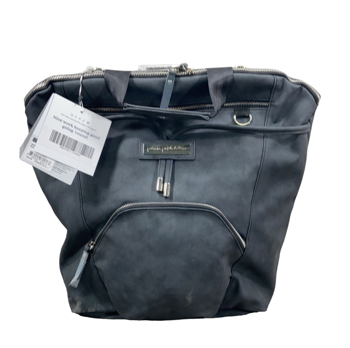 Petunia Pickle Bottom Cinch Backpack, Midnight Leatherette