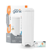 Shop Diaper Genie Platinum Diaper Pail, White at Goodbuygears