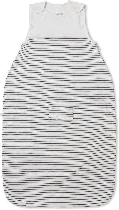 Shop MORI Newborn Swaddle Sack, Grey Stripe at Goodbuygears