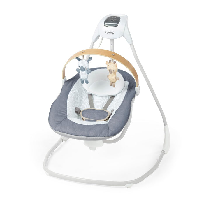Shop Ingenuity Simple Comfort 2-in-1 Swing Rocker, Chambray at Goodbuygears