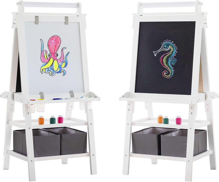 Shop Little Partners Deluxe Learn 'N Play Art Center Easel, Soft White at Goodbuygears