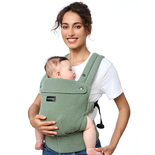 Shop Momcozy PureHug Baby Carrier, Sage Green, Cotton Linen at Goodbuygears