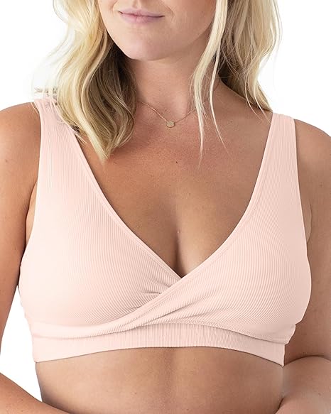 Kindred Bravely Sublime Adjustable Crossover Nursing & Lounge Bra, Small, Soft Pink