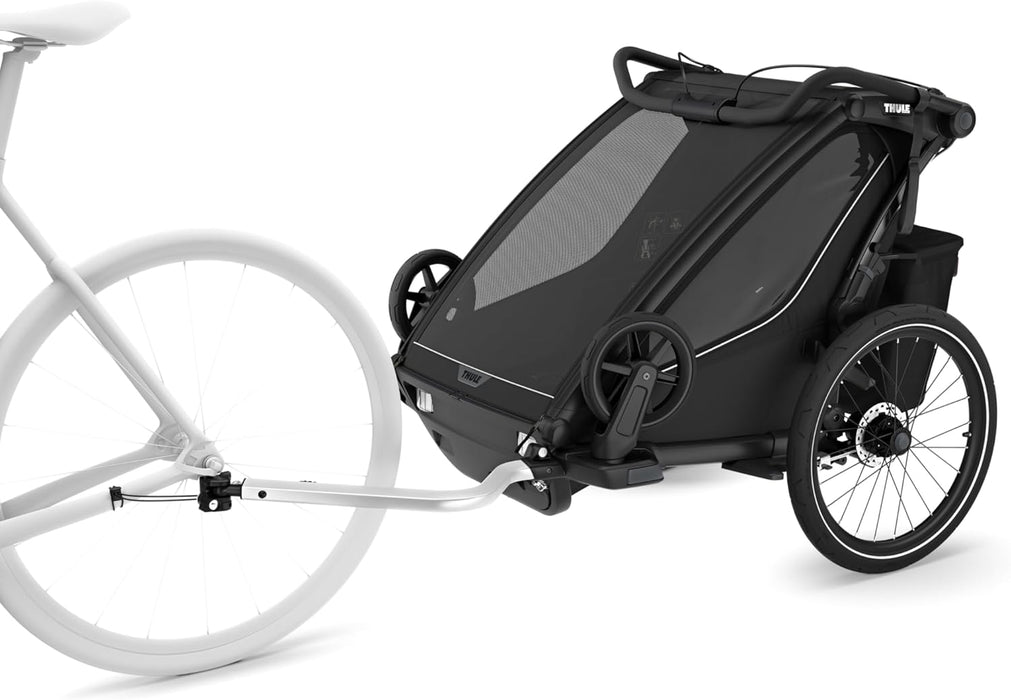 Shop Thule Chariot Sport 2 Bike Trailer, 2024, Black, Double at Goodbuygears