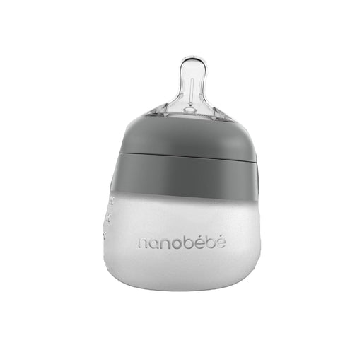 Shop Nanobébé Flexy Silicone Baby Bottle, 5oz, Grey at Goodbuygears