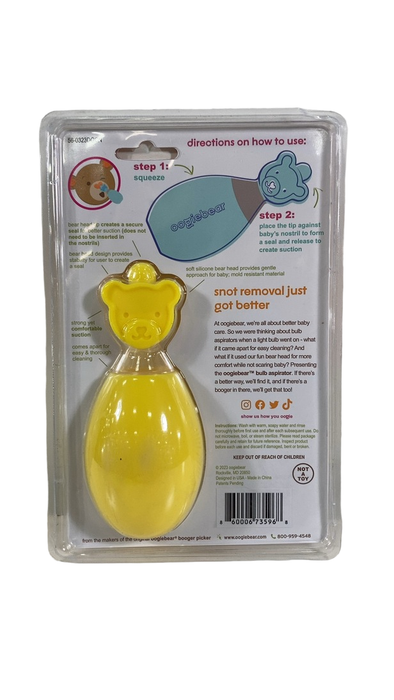 Shop Oogiebear Bulb Nose Nasal Aspirator, Yellow at Goodbuygears