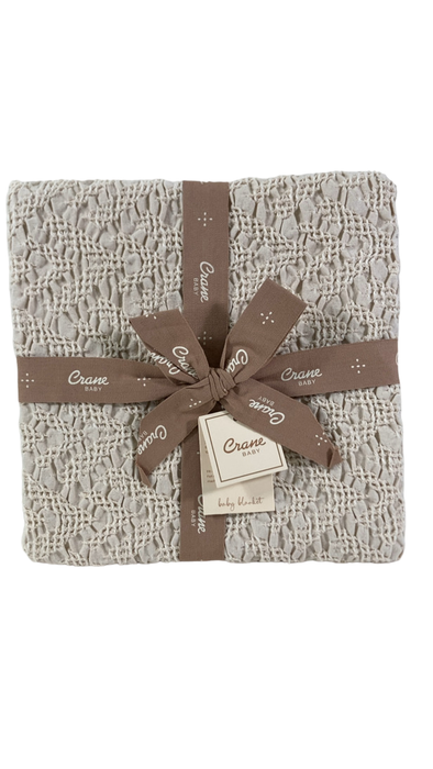 Shop Crane Baby Oatmeal Boho Knit Blanket, 30" x 40" at Goodbuygears